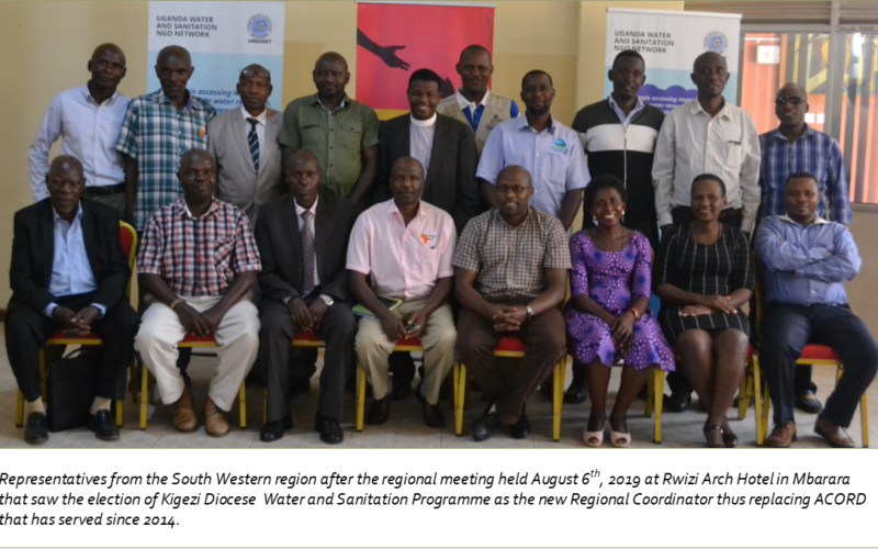 Representatives from the South Western region after the regional meeting held August 6th, 2019 at Rwizi Arch Hotel in Mbarara